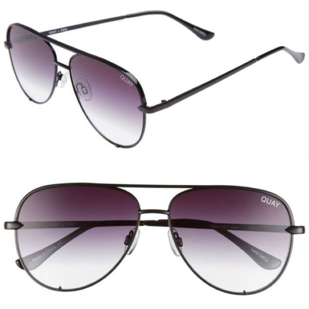 Quay Australia - High Key Mini - Black/Black Purple Fade - NWT